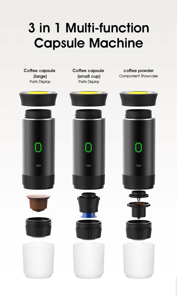 Tragbare Espressofreude unterwegs